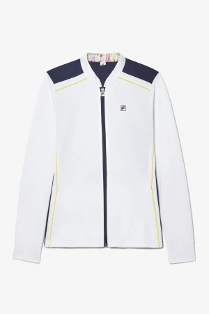 FILA Alley Track Jacket 100 WHITE / FILA NAVY New