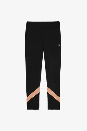 FILA BACKSPIN TRACK PANT 033 BLACK / PEACH PINK / CANARY YELLOW Flash Sale