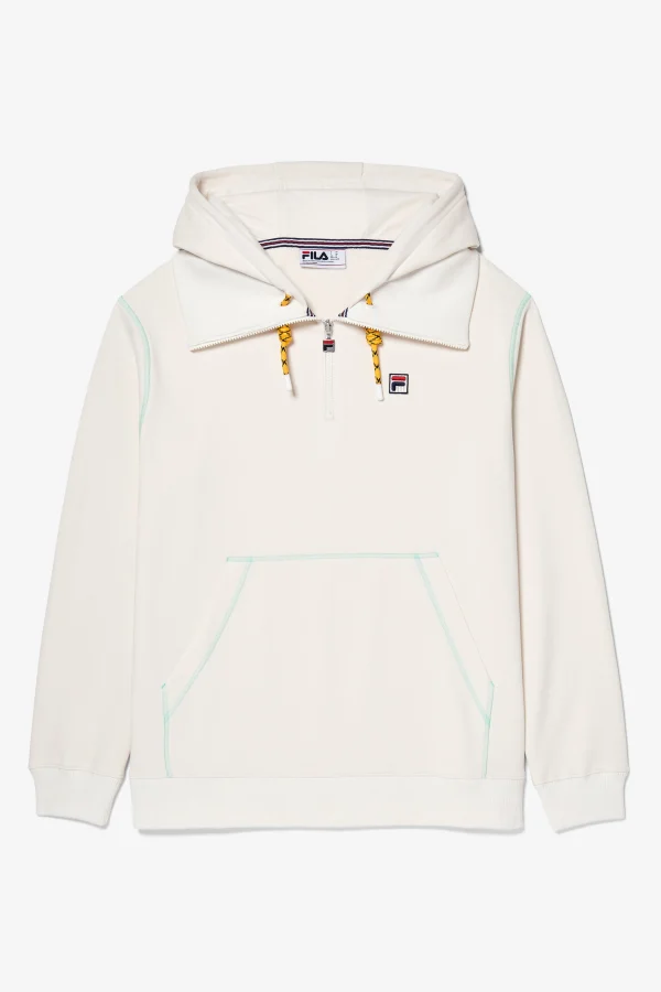 FILA Baita Half zip Hoodie 100 WHITE Flash Sale
