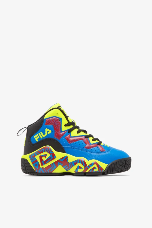 FILA Big Kids' MB 025 BLACK / SAFETY YELLOW / FILA RED Online
