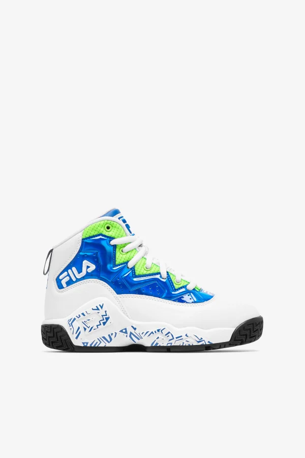 FILA Big Kids' Mb Night Walk 143 WHITE / PRINCE BLUE / GREEN GECKO Cheap