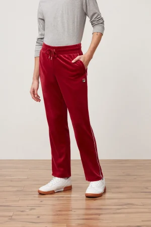 FILA cyrus velour pant TRED/WHT Outlet