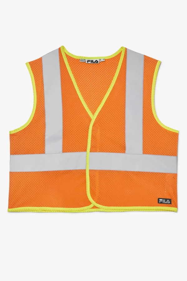 FILA High Visibility Work Vest 801 BRIGHT ORANGE Best Sale