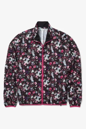 FILA Kick Serve Printed Jacket 012 FLORAL / BLACK / PINK PEACOCK Store