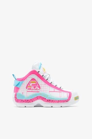 FILA Little Kids' Grant Hill 2 149 WHITE / KNOCKOUT PINK / BLUEFISH Clearance