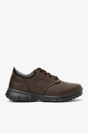 FILA Men' Memory Blake Slip Resistant Shoe 201 PINE CONE / BLACK Online