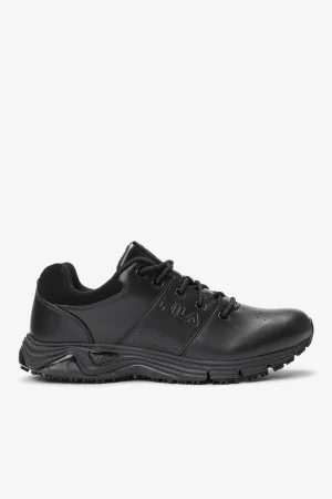 FILA Men' Memory Breach Low Slip Resistant Shoe 001 BLACK / BLACK / BLACK Shop