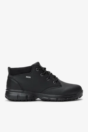 FILA Men' Memory Mike Mid Slip Resistant Shoe 001 BLACK / BLACK / METALLIC SILVER Outlet