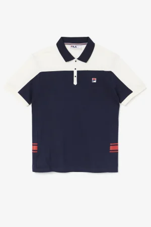 FILA mivvi polo 412 NAVY / GARDENIA / FILA RED Outlet