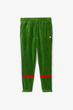 FILA Ravid Velour Pant 341 FORMAL GARDEN / WHITE / FILA RED Best Sale