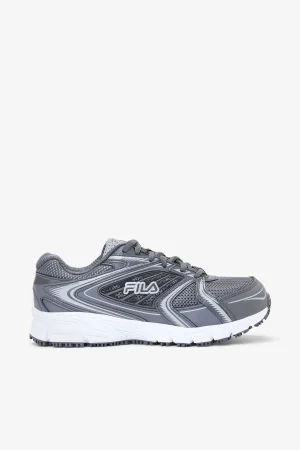 FILA Women' Memory Reckoning 9 Slip Resistant Composite Toe Shoe 063 CASTLEROCK / HIGH RISE / METALLIC SILVER New