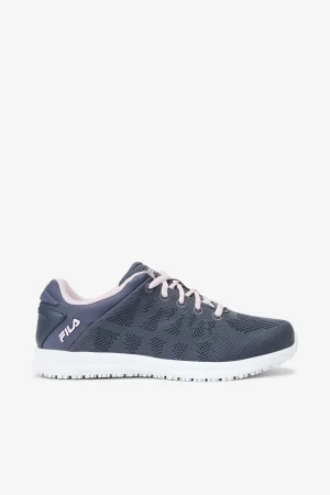 FILA Women' Memory Techknit Slip and Water Resistant Shoe 070 CASTLEROCK / PINK CHALK / WHITE Online
